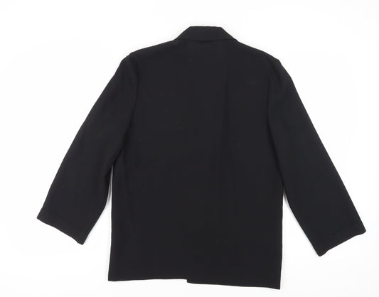 Jacques Vert Women's Black Blazer Size 12 Classic Jacket