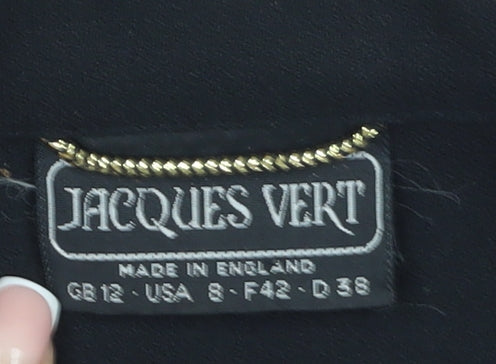 Jacques Vert Women's Black Blazer Size 12 Classic Jacket