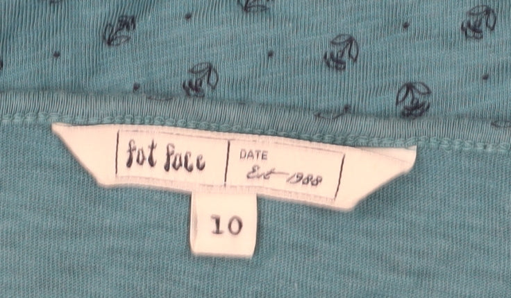 Womens UK Size 10 Fat Face Blue Basic Tank