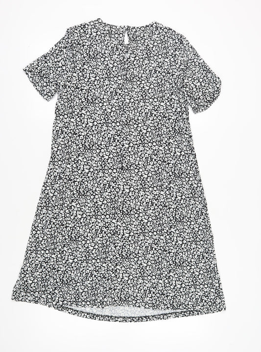 Marks and Spencer Women's Black Animal Print Shift Dress