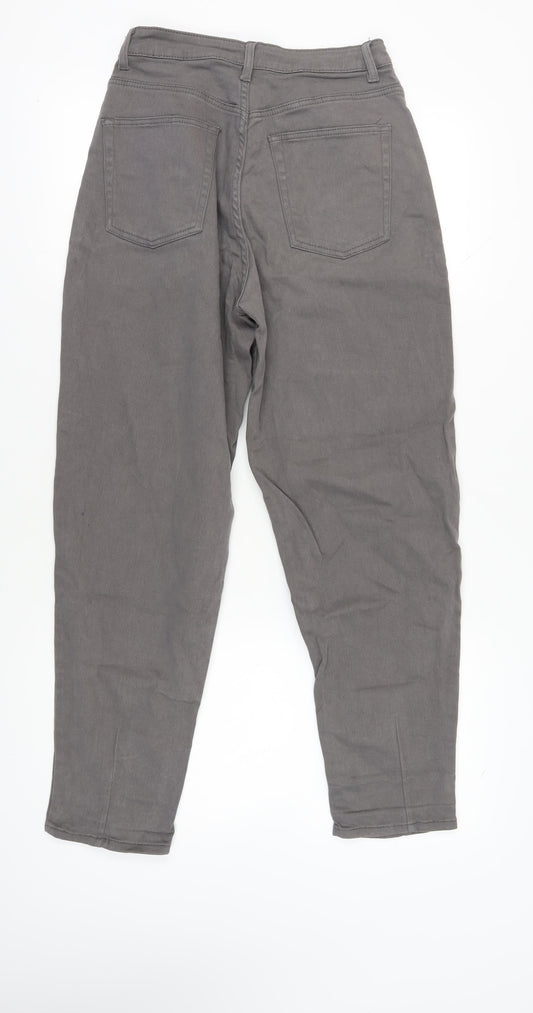 Womens UK Size 12 H&M Regular Fit Straight Grey Jeans