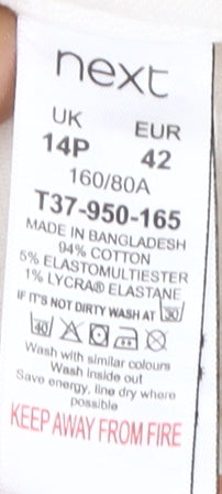 Next Women's Ivory Skinny Jeans Size 14 Plus