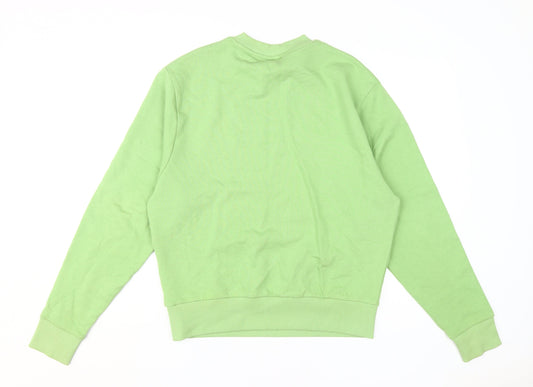 Womens UK Size XS COLLUSION Green Pullover Sweatshirt