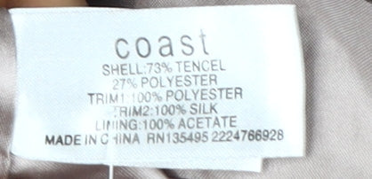 Coast Women's Grey A-Line Dress, Size 8, Party Perfect