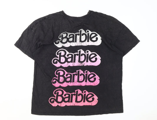 Barbie Movie Women's Black T-Shirt, Size L, Cotton, Casual