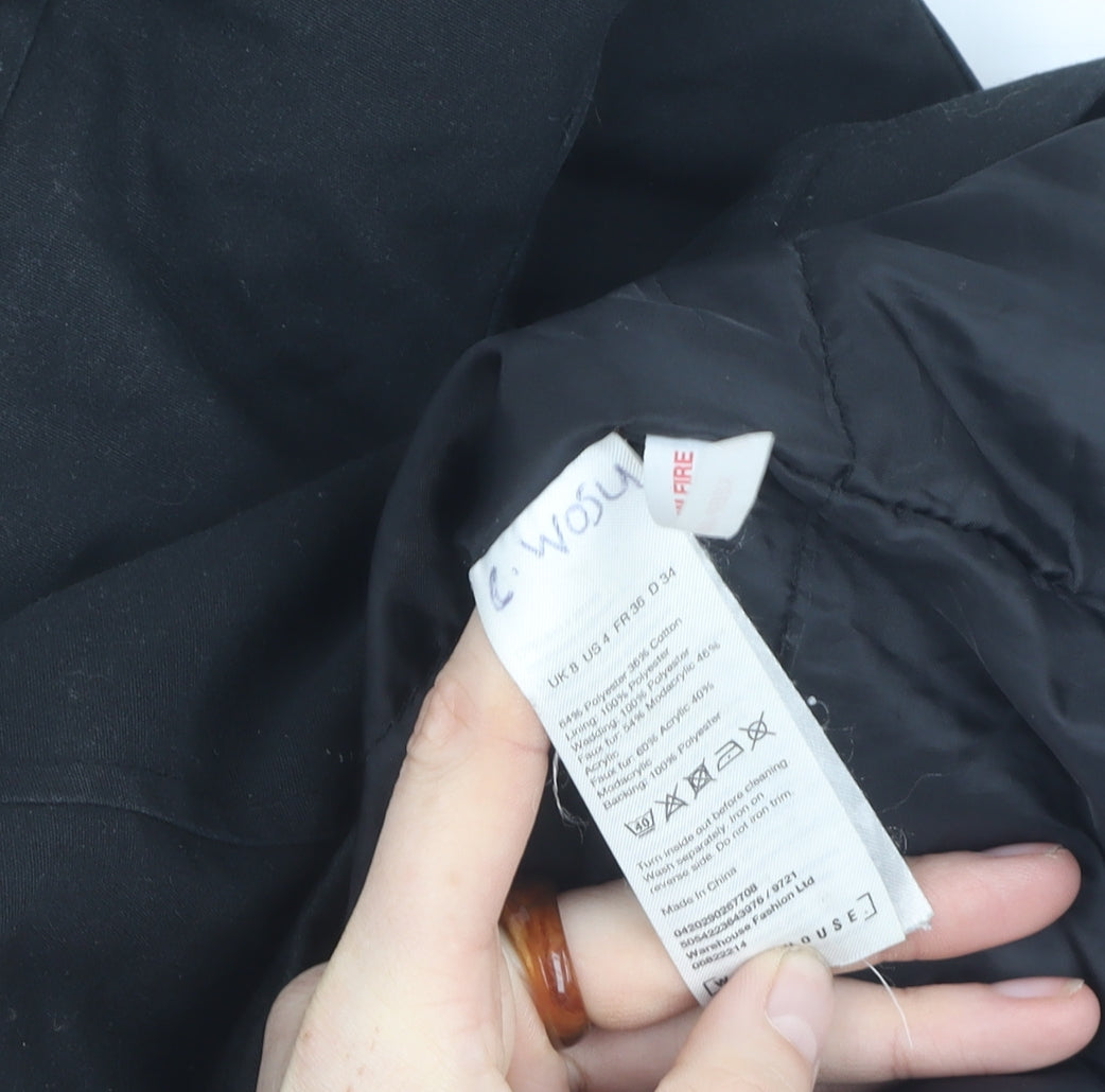 Womens UK Size 8 Warehouse Black