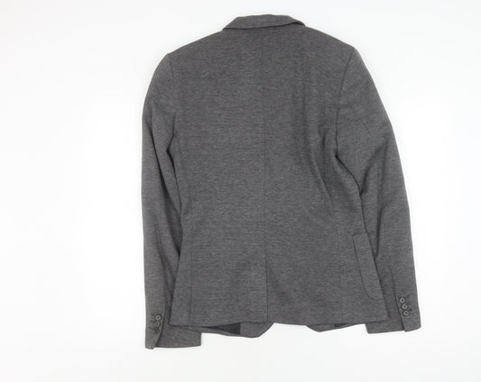 River Island Grey Unisex Blazer Size 34