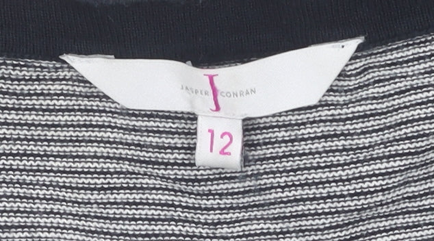 Jasper Conran Women's Striped Button-Up Top, Size 12