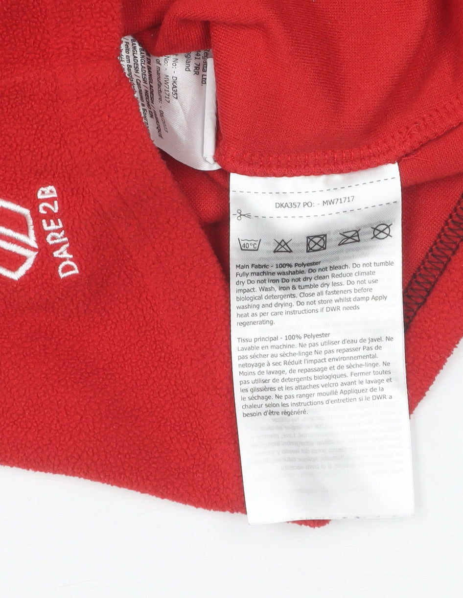 Dare 2B Boys Red Full Zip Fleece Sweatshirt 3-4 Years