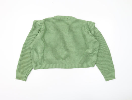 Womens UK Size L Oasis Green Pullover Jumper