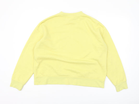 Womens UK Size S Disney Yellow Pullover Sweatshirt