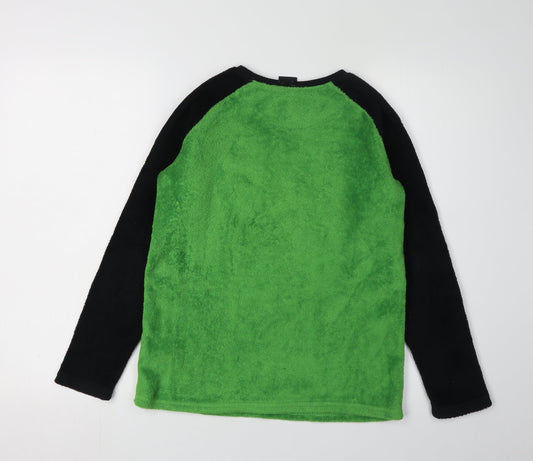 Xbox Boys Green Black Fleece Pyjama Top 11-12 Years