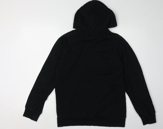 Adidas Men's Black Small Logo Hoodie
