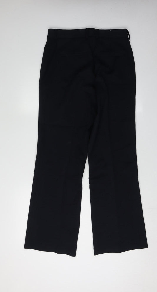 Womens UK Size 12 John Lewis & Partners Regular Fit Dress Pants Black Trousers