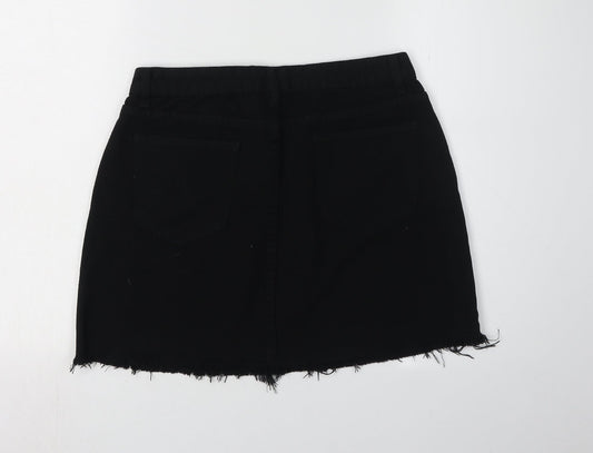 PrettyLittleThing Women's Black Mini Skirt, Size 12