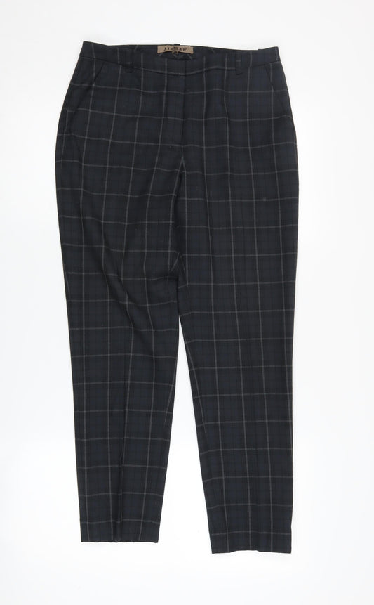 Womens UK Size 8 Jigsaw Regular Fit Business Casual Black Trousers