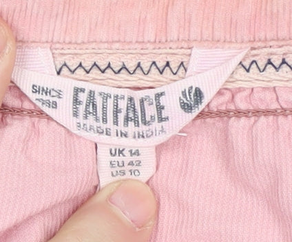 FatFace Women's Pink Blouse Size 14 Long Sleeve