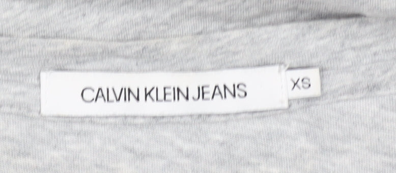Womens UK Size XS Calvin Klein Grey T-Shirt