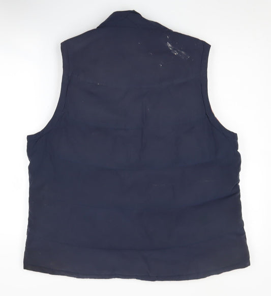Harvey & Jones Women's Blue Puffer Waistcoat Size 18