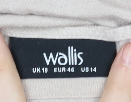 Womens UK Size 18 Wallis Beige T-Shirt
