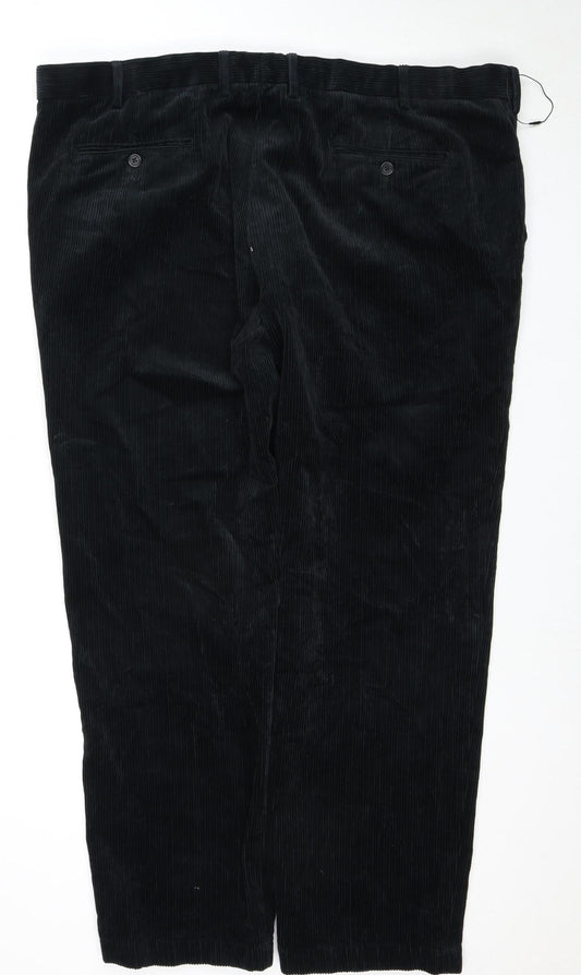 Marks and Spencer Men's Black Corduroy Trousers 44
