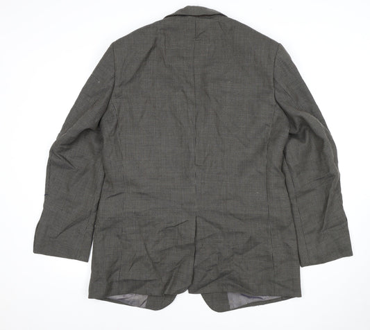 Mens UK Size 42 Impressions Regular Grey Suit Jacket