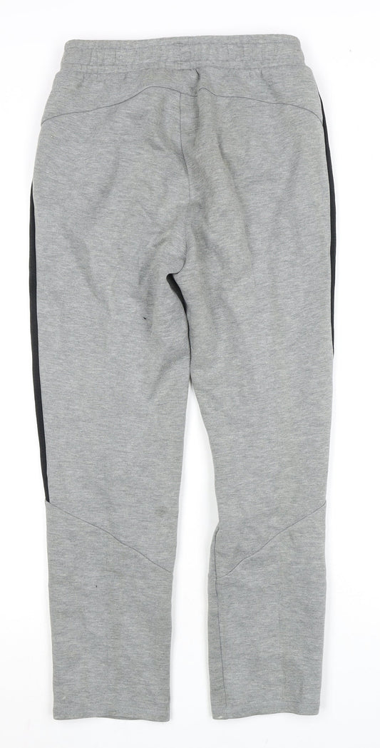 Puma Teens Grey Track Pants 158 Elastic Waist