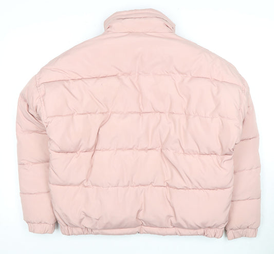 Light Before Dark Women’s Pink Puffer Jacket Small