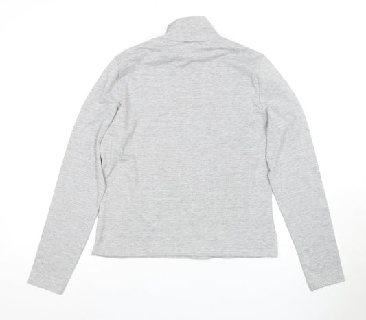 Womens UK Size M Monki Grey Basic T-Shirt