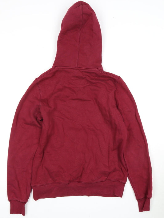 Nike Unisex Red Hoodie, L, University Logo