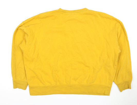 H&M Women's Yellow Chicago Sweatshirt L
