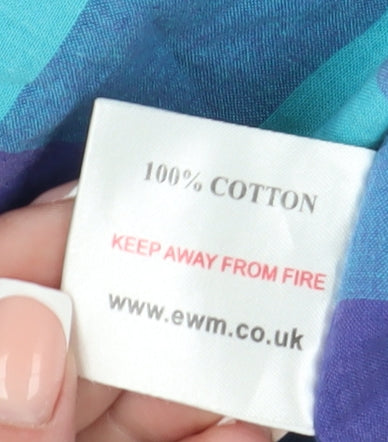 Womens UK Size 16 EWM Pure Classics Multicoloured Basic Button-Up