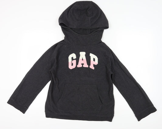 Gap Women's Black Pullover Hoodie, Size S, Hooded Logo