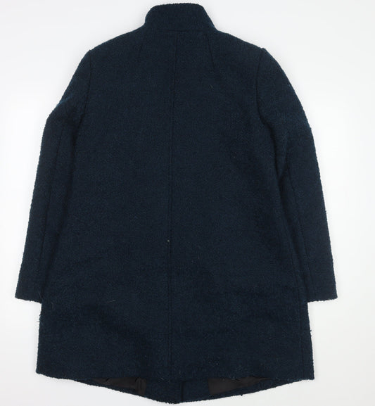 Womens UK Size 14 Debenhams Blue Overcoat