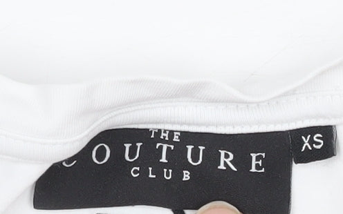 The Couture Club Men's XS White Graphic Print T-Shirt