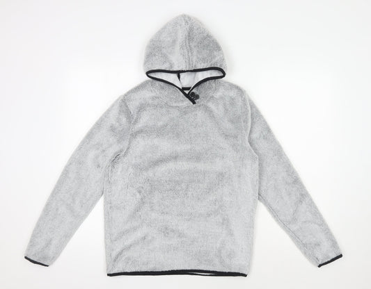 Womens UK Size 8 Crane Grey Pullover Hoodie