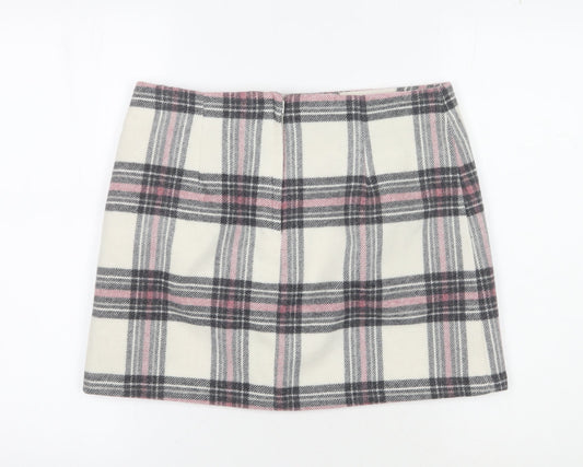 New Look Women's Plaid Short Skirt, Size 12