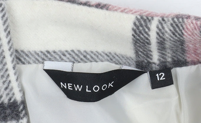 New Look Women's Plaid Short Skirt, Size 12