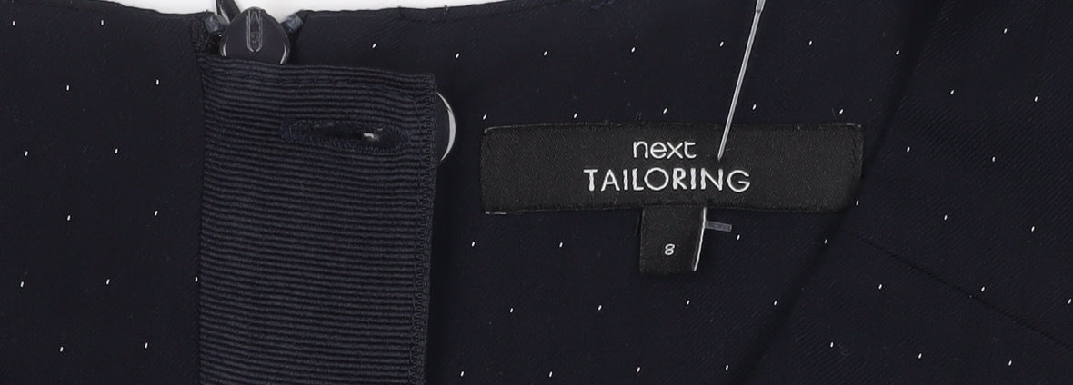 Next Women's Black V-Neck Sheath Dress, Size 8, Workwear