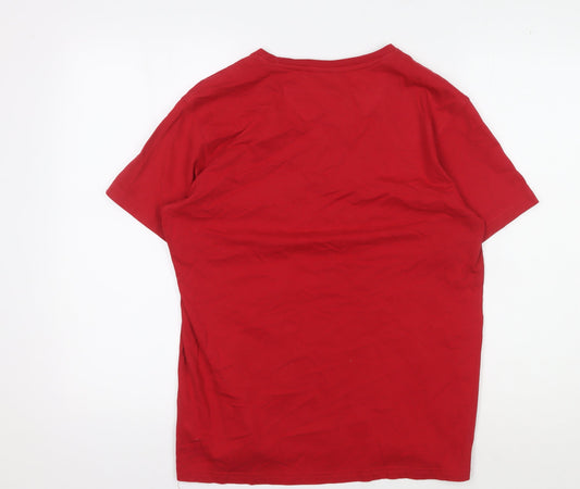 Pierre Cardin Men's Red M Crew Neck T-Shirt
