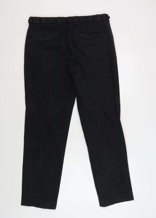 Marks and Spencer Men's Black Slim Trousers