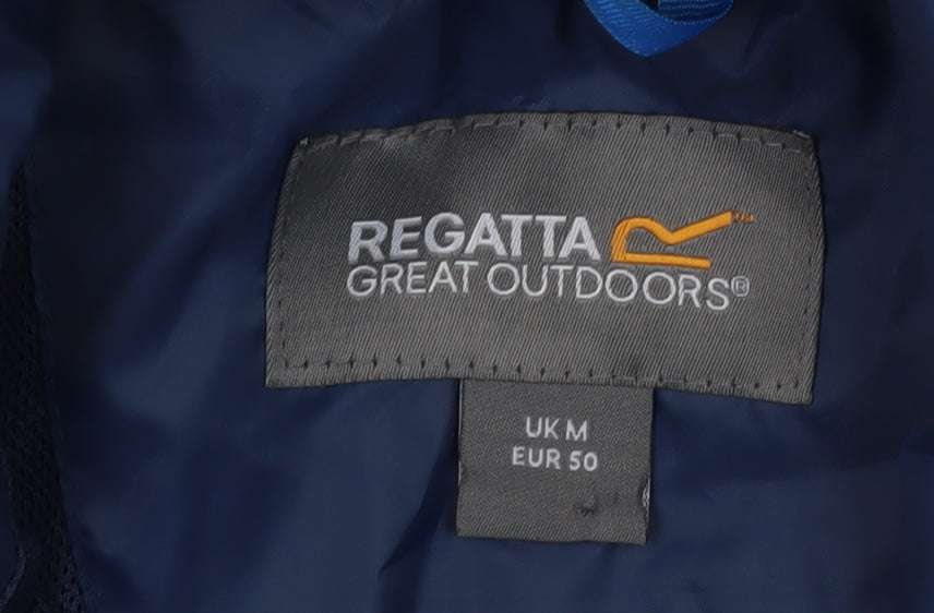 Mens UK Size M Regatta Blue Windbreaker Coat
