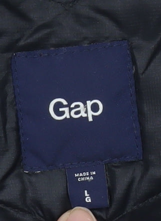 Gap Women's Black Puffer Jacket Coat L