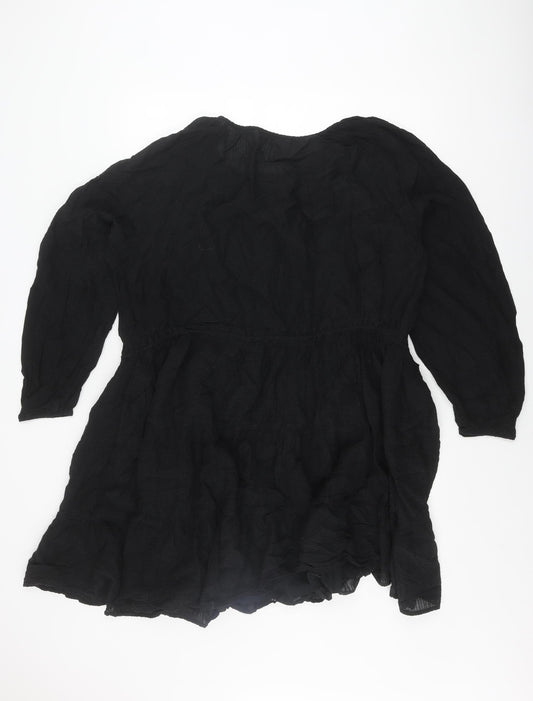 Marks and Spencer Women's Black Shift Dress Size 20