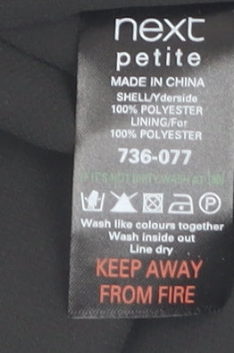 Next Women Black A-Line One Shoulder Dress, Size 12