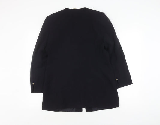 Viyella Petite Women’s Black Wool Suit Jacket, Size 12