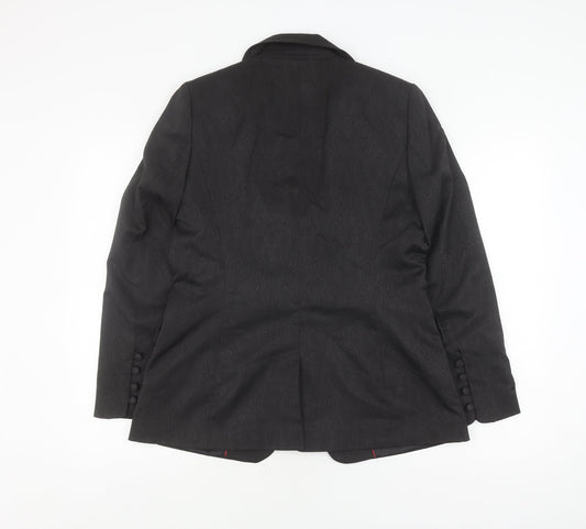Next Women's Black Blazer Size 14 Regular Fit