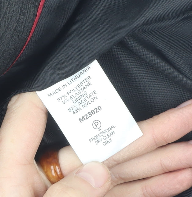 Next Women's Black Blazer Size 14 Regular Fit