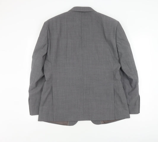 Mens UK Size 42 Fellini Regular Grey Suit Jacket