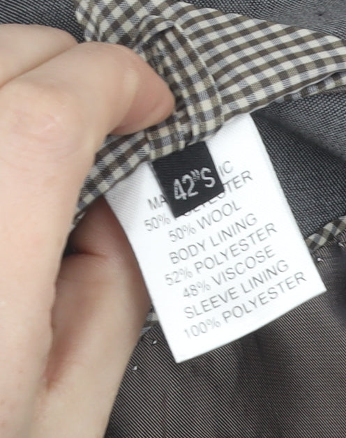 Mens UK Size 42 Fellini Regular Grey Suit Jacket
